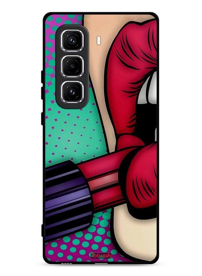 Tolwak Infinix Hot 50 Pro Plus 4G Protective Case Cover Lipstick  - Image 1