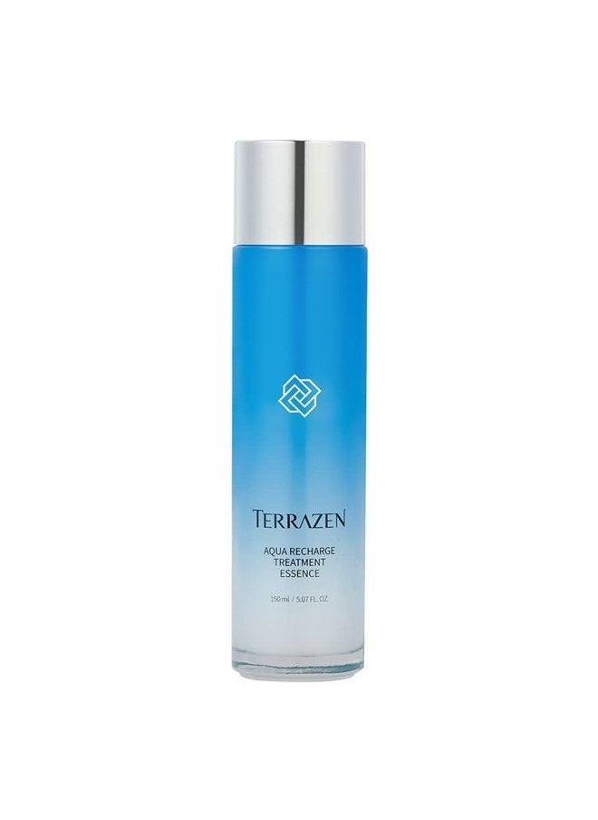 Terrazen - Aqua Recharge Treatment Essence, 5.07 fl.oz.(150ml), Boosting Treatment Essence for Dry and Dehydrated Skin with Biotics, 7-Hyaluronic Acid, Vitamin B5, Hydrating, Softening, Balancing - Image 1