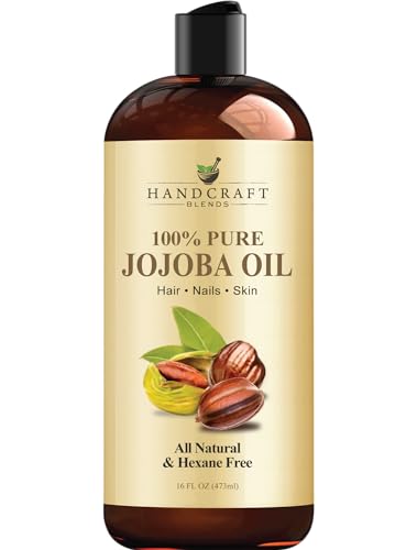 زيت الجوجوبا البارد المضغوط 16 أونصة سائلة 100% نقي وطبيعي زيت ناقل من الدرجة الممتازة للبشرة والشعر تدليك الجسم خالي من الهكسان مريح للشعر للتجاعيد الضيقة