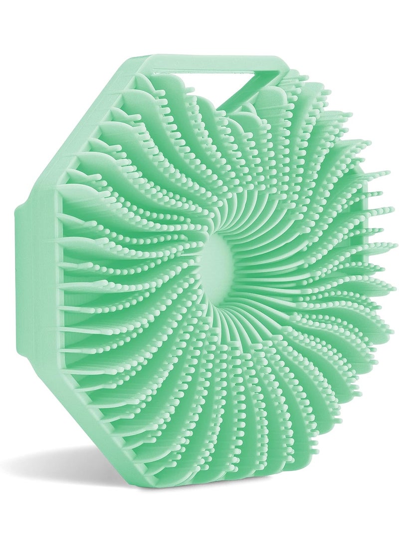 Sud Scrub Sud Scrub® Antimicrobial Silicone Body Scrubber, Exfoliating Body Scrubber for Sensitive Skin, Eco Friendly Shower Scrubber for Body, Silicone Body Brush for Showering, Mint 