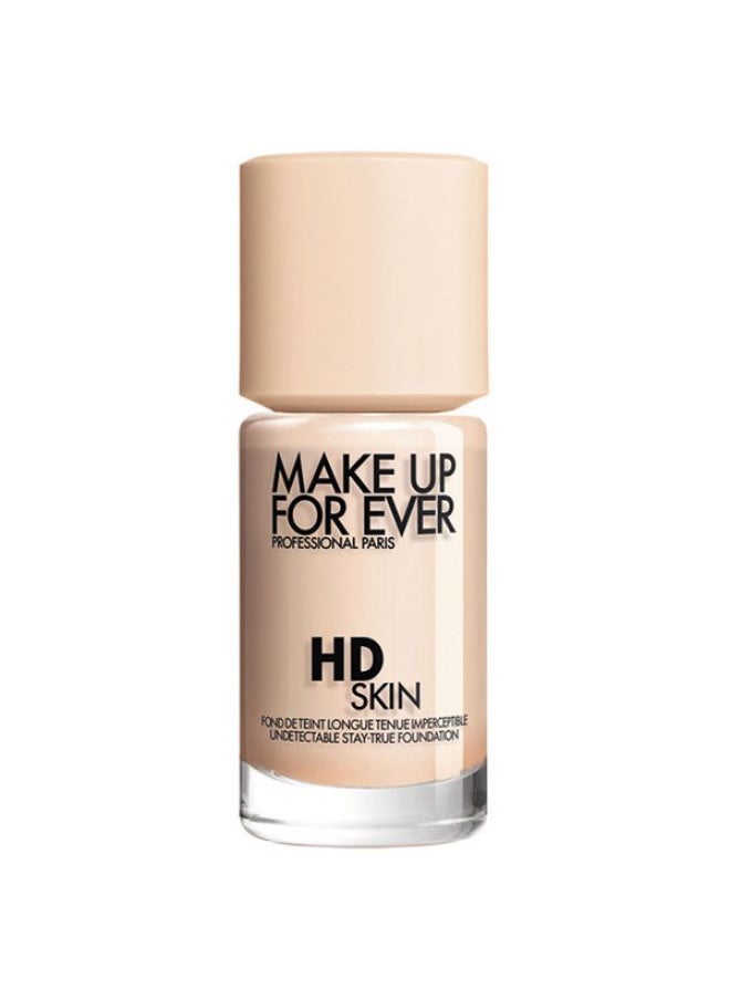 MAKE UP FOR EVER HD Skin Foundation - 1R02 - Pink Alabaster - 30 ml  - Image 1