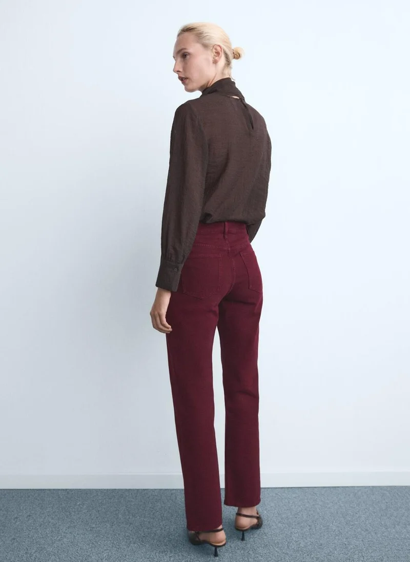 MANGO Matilda high-rise straight jeans