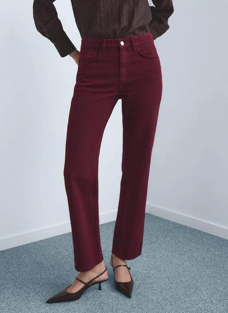 MANGO Matilda high-rise straight jeans