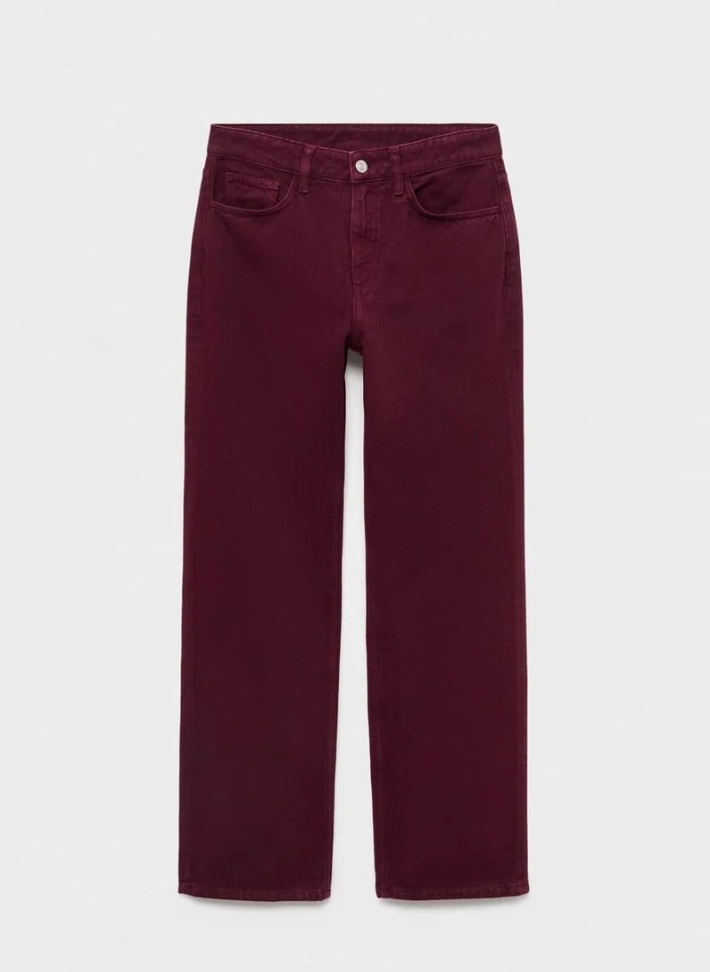Mango  Matilda high-rise straight jeans for Women | Best Price UAE