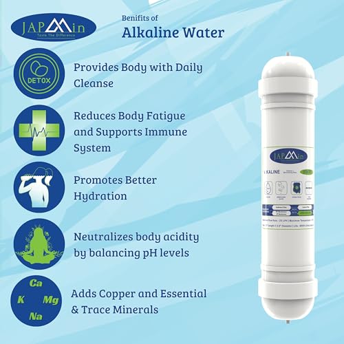Japmin 10" Alkaline Water Filter Cartridge | Convert RO Water Purifier into Alkaline Water Purifier | 9000L Life - Image 3