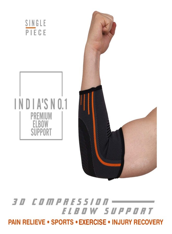 PRIVFIT® 3D Kitted Elbow Hyper-Protective Compression Sport Workout Injury Recovery Pain Relief Elbow Sleeve - 1 PAIR (Small) - Image 4