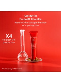 Apivita Beevine Elixir Wrinkle Lift Eye & Lip Cream Advanced Line Reduction & Collegan Boost With Polyphenols Marine Biotech Active & Goji Berry 0.51 Oz  - Image 3