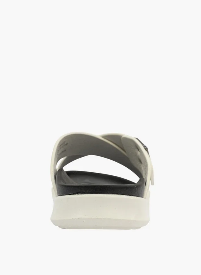 Le Confort Men Buckle Accent Cross-Strap Slip-On Sandals