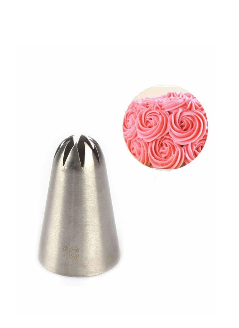 SYOSI - Large Cake Decorating Tools 5 Pack Cake Piping Nozzles Tips Kit DIY Icing Nozzle Tool for Cupcakes - Image 1