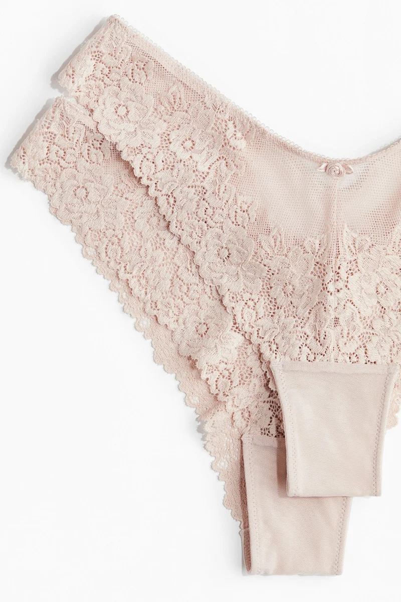 اتش اند ام 2-pack lace Brazilian briefs
