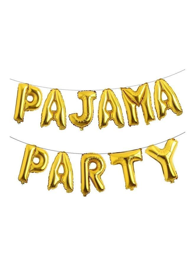 NIBEMINENT Pajama Party Foil Balloon Set