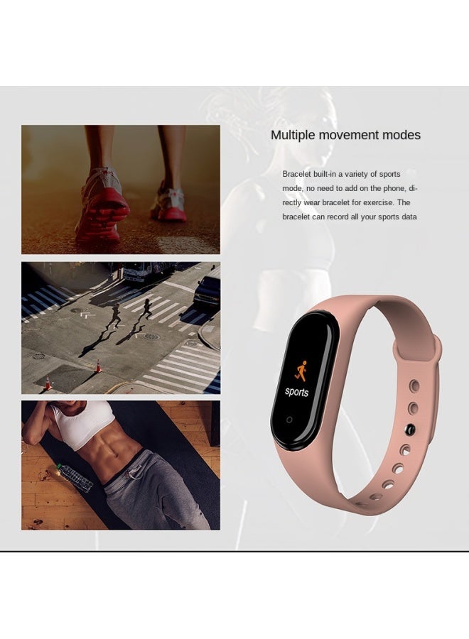 M4m8 Smart Bluetooth Bracelet True Heart Rate Health Sports Watch Step Counter - Image 2