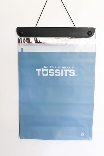 Tossits Disposable Car Trash Bag Hanging (Blue, 3 Pack, Set of 21) - Leak-Proof, Smell-Proof Automobile Trash Container, Eco-Friendly, Thick, Large 12x15 Car Trash Bin with Sturdy Header Board - Image 5