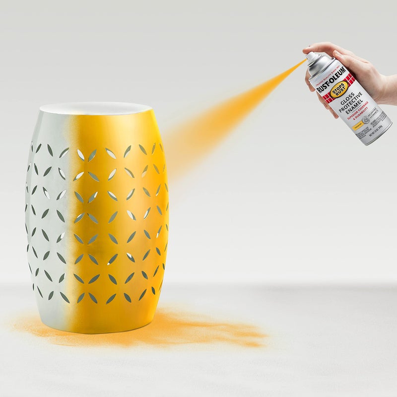 Rust-Oleum 298537 Stops Rust Spray Paint, 12 oz, Gloss Tuscan Sun - Image 5
