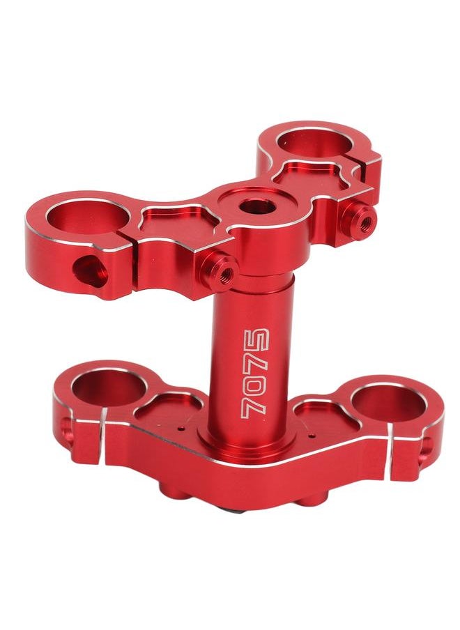 Thoraya 1/4 Electric Motorcycle Triple Tree Clamp Front Shock Absorber Aluminum Triple Clamp Set for Losi Promoto MX Red  - Image 5