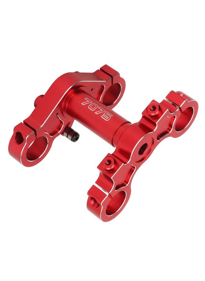 Thoraya 1/4 Electric Motorcycle Triple Tree Clamp Front Shock Absorber Aluminum Triple Clamp Set for Losi Promoto MX Red  - Image 4
