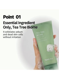 FARMSTAY FARMSTAY Tea Tree Biome Low pH Calming Cleanser - Daily Facial Cleanser for Sensitive Skin, Korean Skin Care, Hydrating and Soothing Face skin, Acne Free Cleansing Foam, Gentle Facial Cleanser, for  - Image 4