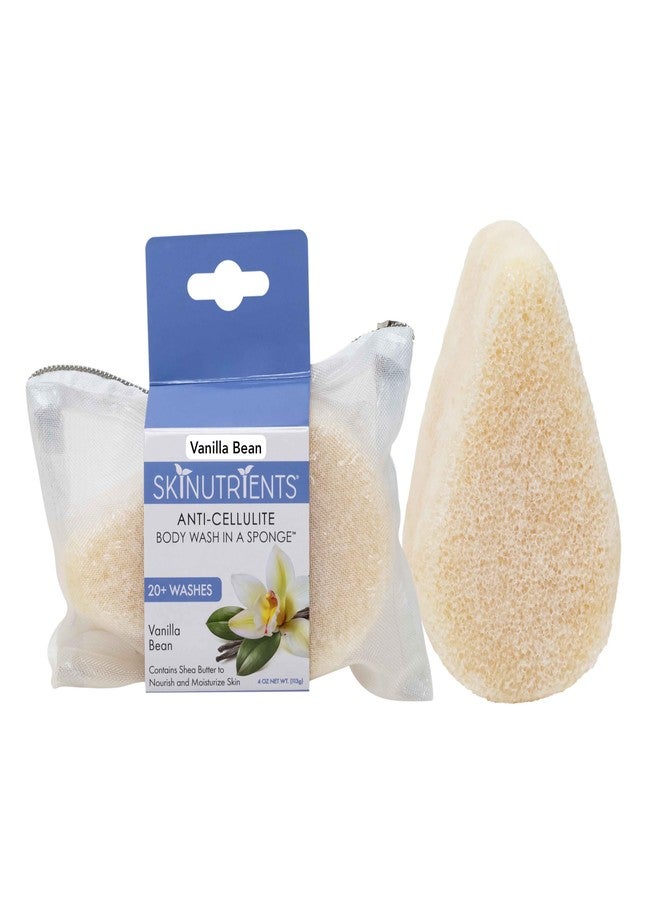Spongeables Anti Cellulite Body Wash in a 20+ Wash Sponge, Vanilla Bean, 1 Count - Image 1