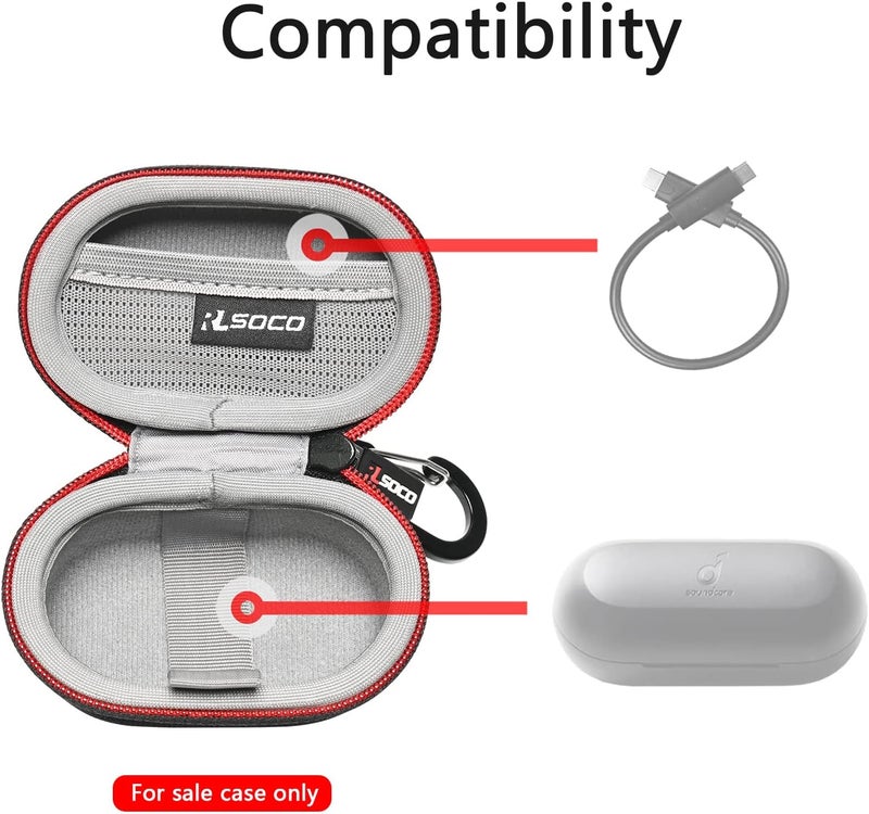 RLSOCO Hard Case for Anker Soundcore Life A1 True Wireless Earbuds Case Only - Image 4
