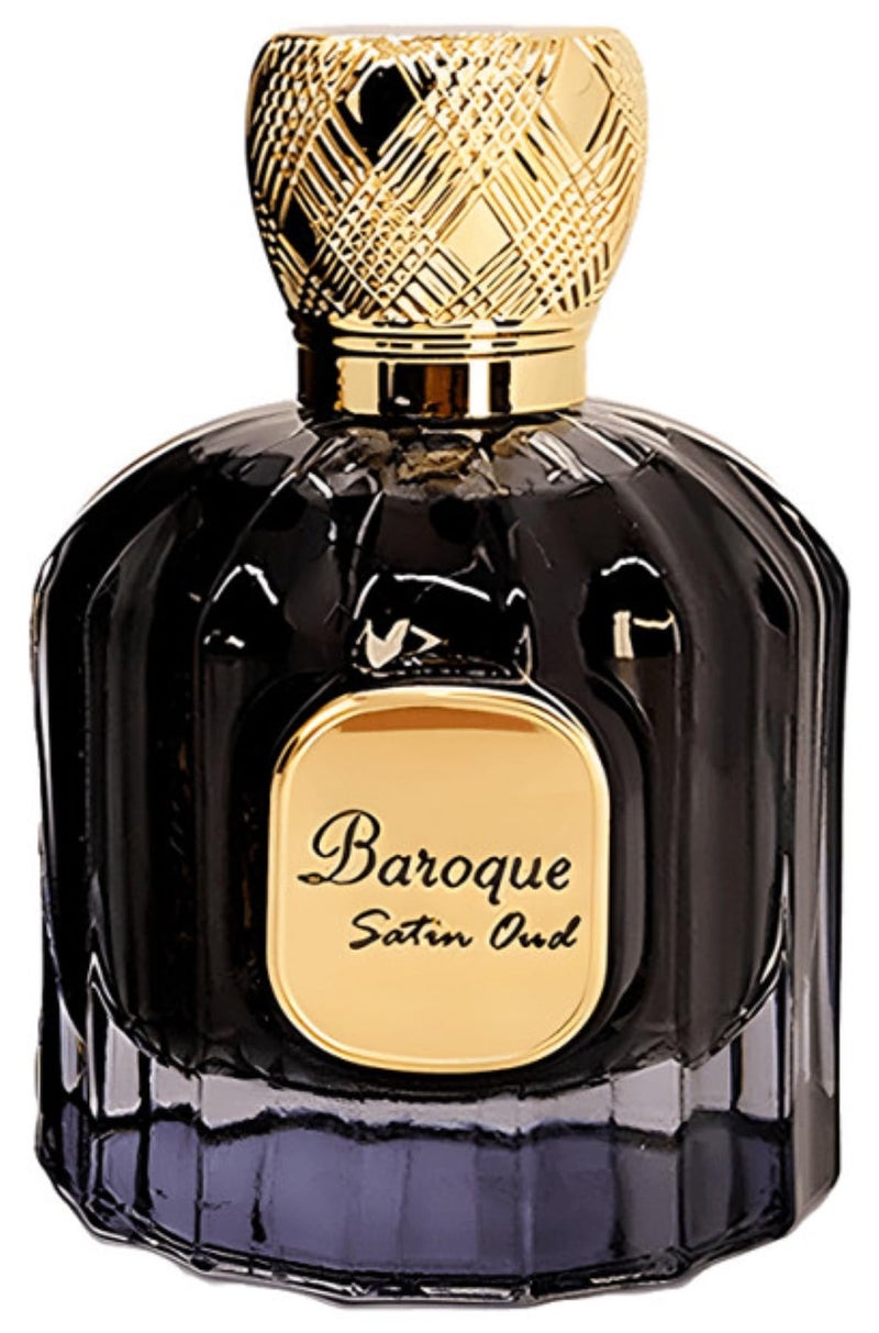 MAISON ALHAMBRA Maison Alhambra Baroque Satin Oud for Unisex Eau de Parfum Spray, 3.4 Ounce  - Image 1