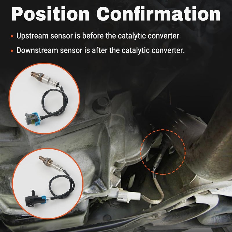 BELKEBIR Set of 2 Oxygen Sensor Upstream Downstream O2 Sensor Compatible with Chevy Malibu Equinox Captiva Sport, GMC Terrain, Pontiac Solstice G6, Saturn Aura Vue Sky L4 2.4L Replace 234-4242, 250-24704 - Image 5