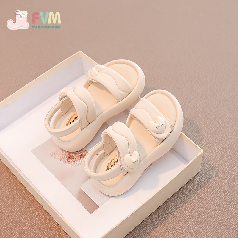 Fvm Girls' Shoes Kidsren'S Princess Soft-Soled Sandals Summer Style Girls' Baby Soft-Soled Fashionable Beach Shoes - Image 2