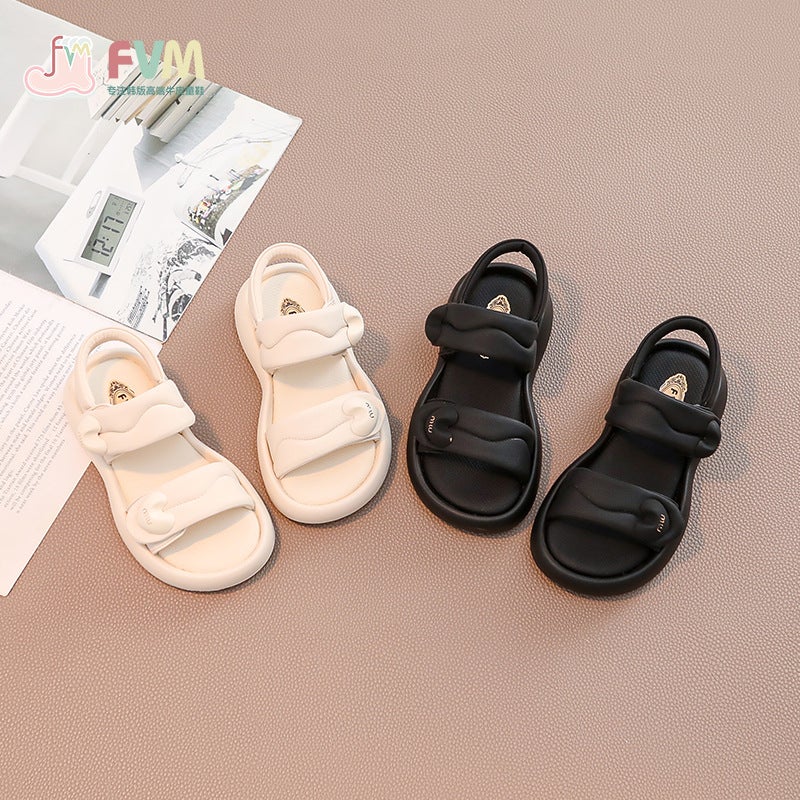 Fvm Girls' Shoes Kidsren'S Princess Soft-Soled Sandals Summer Style Girls' Baby Soft-Soled Fashionable Beach Shoes - Image 3