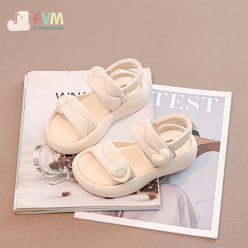Fvm Girls' Shoes Kidsren'S Princess Soft-Soled Sandals Summer Style Girls' Baby Soft-Soled Fashionable Beach Shoes - Image 4