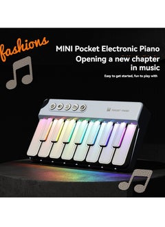 M MIAOYAN The latest product, children's rainbow electronic piano light music can play the piano infant early education multifunctional music toy, high-fidelity sound quality, fashionable shape, multiple ways to play, luminous effect  - Image 2