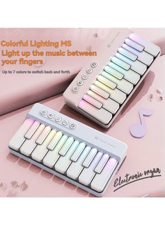 M MIAOYAN The latest product, children's rainbow electronic piano light music can play the piano infant early education multifunctional music toy, high-fidelity sound quality, fashionable shape, multiple ways to play, luminous effect  - Image 3