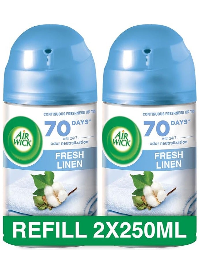 أير ويك إير ويك فريشماتيك رشاش بخاخ أتوماتيكي عبوة إعادة تعبئة ، الكتان المنعش ، 250 مل