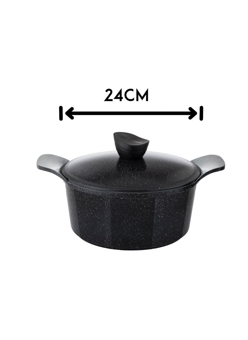 LAHOYA - 12-piece cookware set made of high-quality granite with Korean materials and specifications and Saudi industry - Image 1