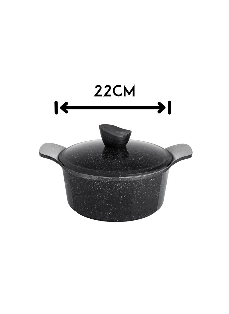 LAHOYA - 12-piece cookware set made of high-quality granite with Korean materials and specifications and Saudi industry - Image 1