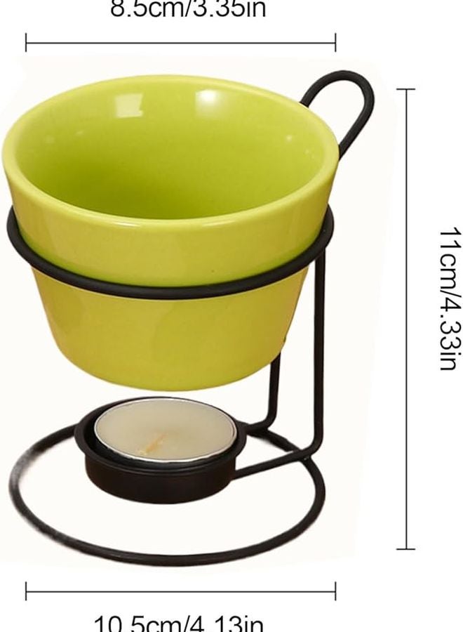 Green Fondue Cup Chocolate Melting Warmer Candy Heating Bowl Easy Pour Kitchen Tool - Image 5
