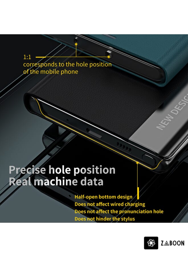 Zaboon Protective Case For Xiaomi Poco F5 Pro Side Side Electroplated Magnetic Leather - Image 5
