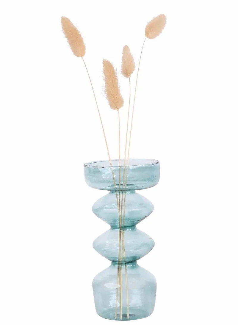 Prickly Pear Blue Lila Glass Candle Holder