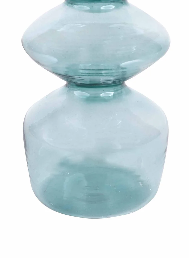 Prickly Pear Blue Lila Glass Candle Holder