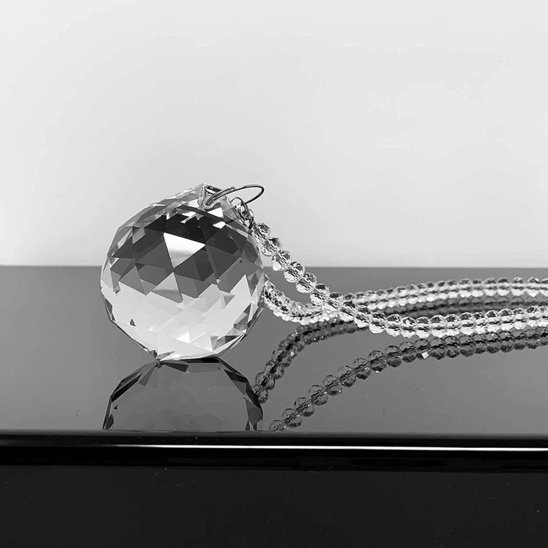 Light Wave Beautiful Sparkling Crystal Rainbow Sun-Catcher Ball Prism Pendant Hanging, Window, Garden, Balcony Hanging Ornament, Car Hanging (Model 11) - Image 2