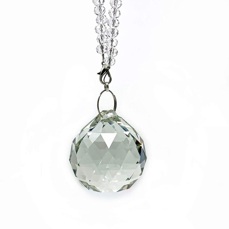 Light Wave Beautiful Sparkling Crystal Rainbow Sun-Catcher Ball Prism Pendant Hanging, Window, Garden, Balcony Hanging Ornament, Car Hanging (Model 11) - Image 3