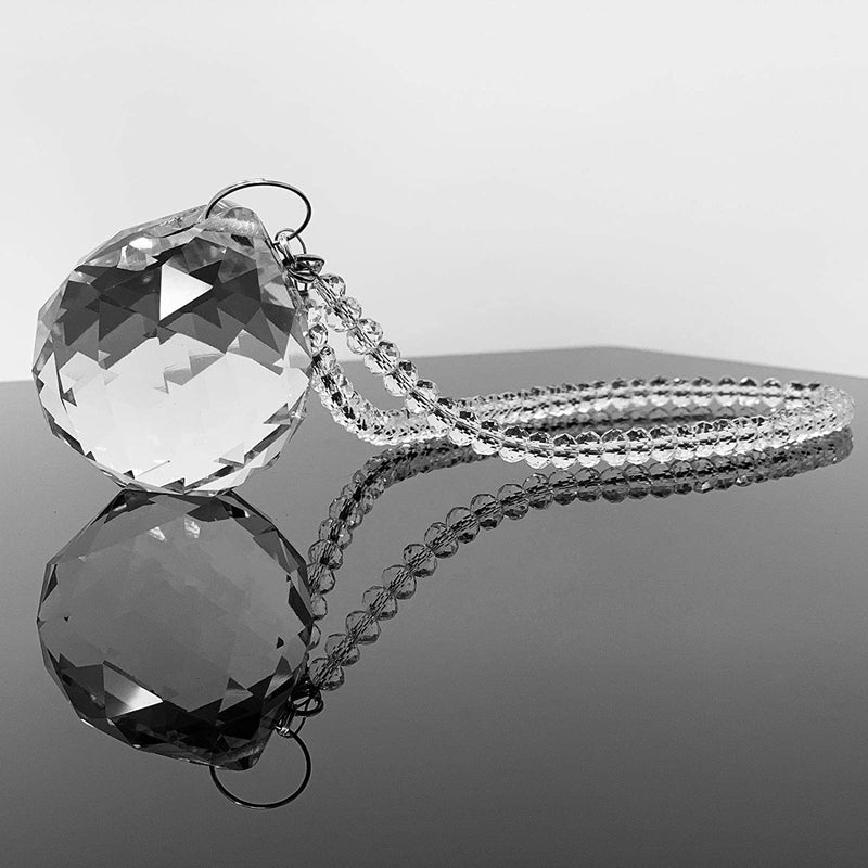 Light Wave Beautiful Sparkling Crystal Rainbow Sun-Catcher Ball Prism Pendant Hanging, Window, Garden, Balcony Hanging Ornament, Car Hanging (Model 11) - Image 1