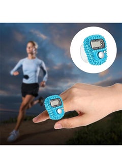 HY 4 Pcs Finger Counters - 5 Digital LED Electronic Finger Counter, Mechanical Manual Clicker Number Lap Tracker Tally Counter with Bling Design Mini Ring Stick Counter Multicolour  - Image 5