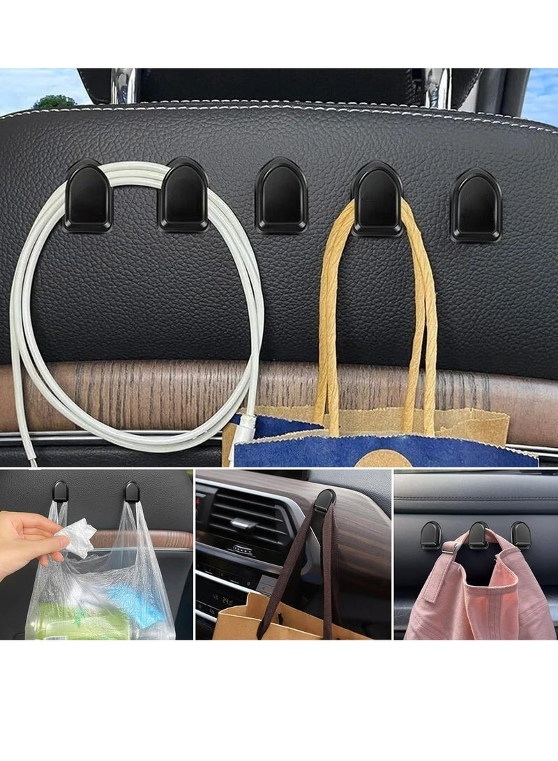 12pcs,Car Hooks, Multi-Purpose Car Hooks Kit,Mini Size Hanging Car Organizer,Vehicle Self-Adhesive Dashboard Wall Storage Hanging Holders for Key, Cable Organizer,Decor Accessories Bathroom Kitchen - Image 2