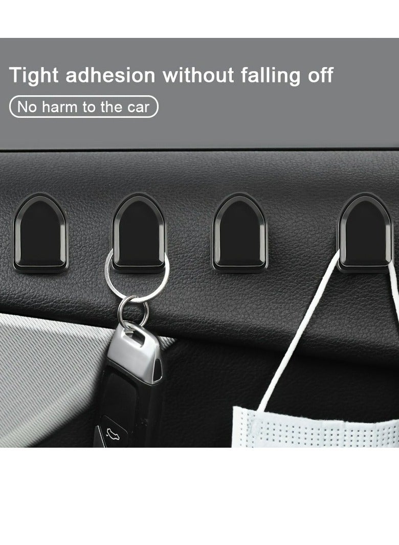 12pcs,Car Hooks, Multi-Purpose Car Hooks Kit,Mini Size Hanging Car Organizer,Vehicle Self-Adhesive Dashboard Wall Storage Hanging Holders for Key, Cable Organizer,Decor Accessories Bathroom Kitchen - Image 3