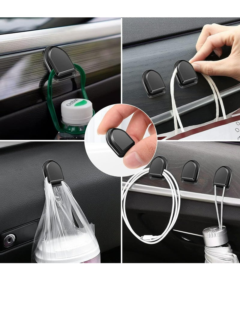 12pcs,Car Hooks, Multi-Purpose Car Hooks Kit,Mini Size Hanging Car Organizer,Vehicle Self-Adhesive Dashboard Wall Storage Hanging Holders for Key, Cable Organizer,Decor Accessories Bathroom Kitchen - Image 4