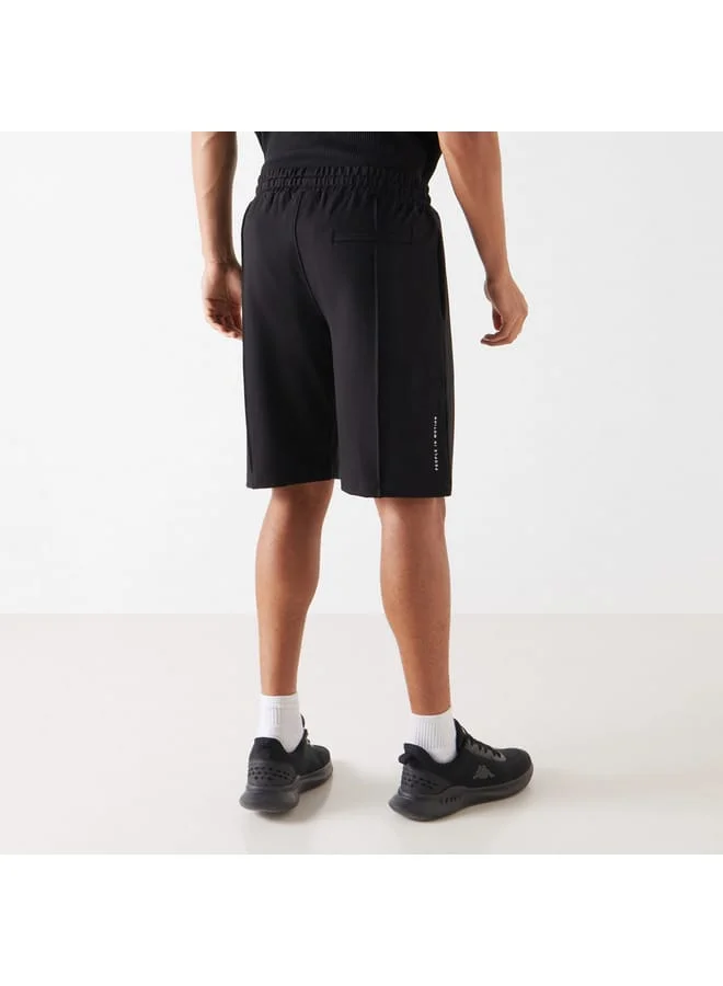 Kappa Kappa Logo Detail Shorts with Elasticated Waistband and Pockets