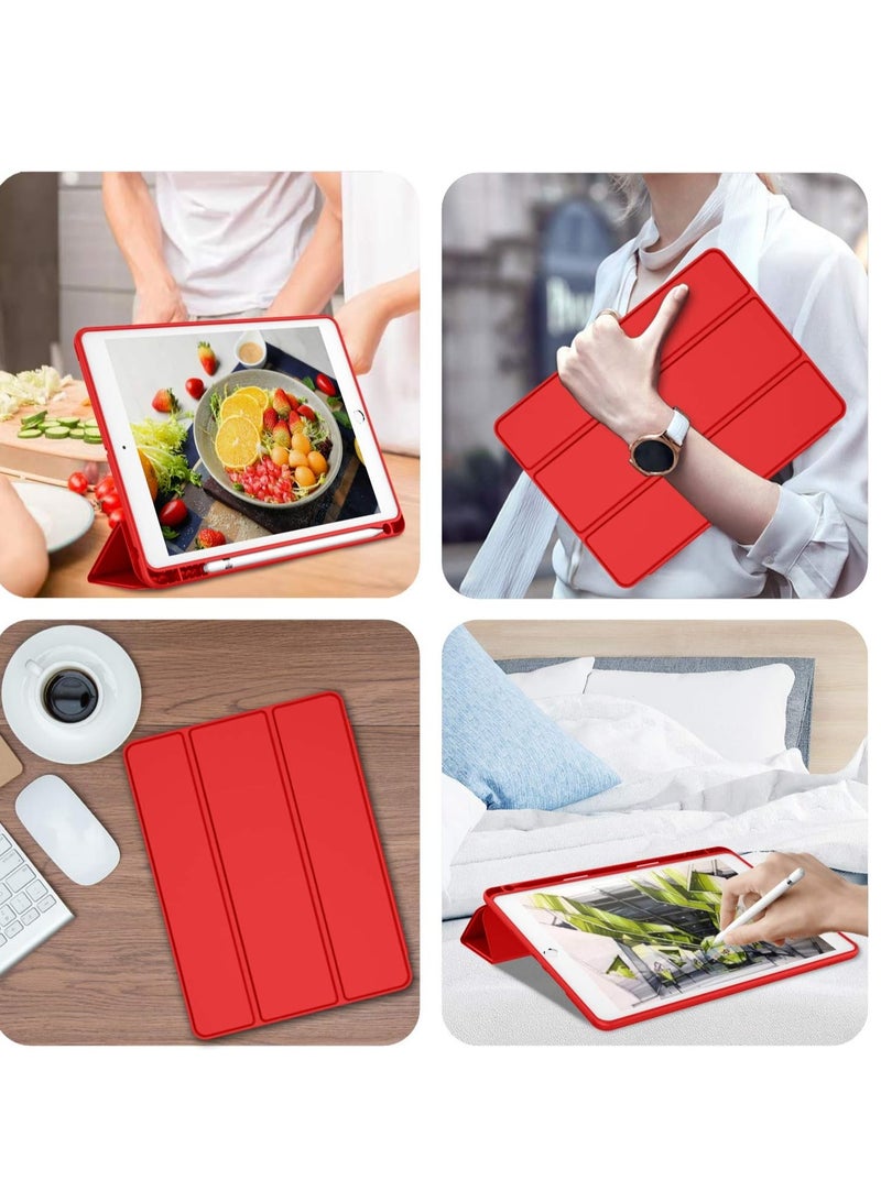 MIGOFAST iPad 9th Generation Case 2021 iPad 8th Generation Case 2020 10.2 Inch with Pencil Holder iPad 7th Gen 2019 Case with Soft Baby Skin Silicone Back Auto Wake Sleep Cover - Image 4