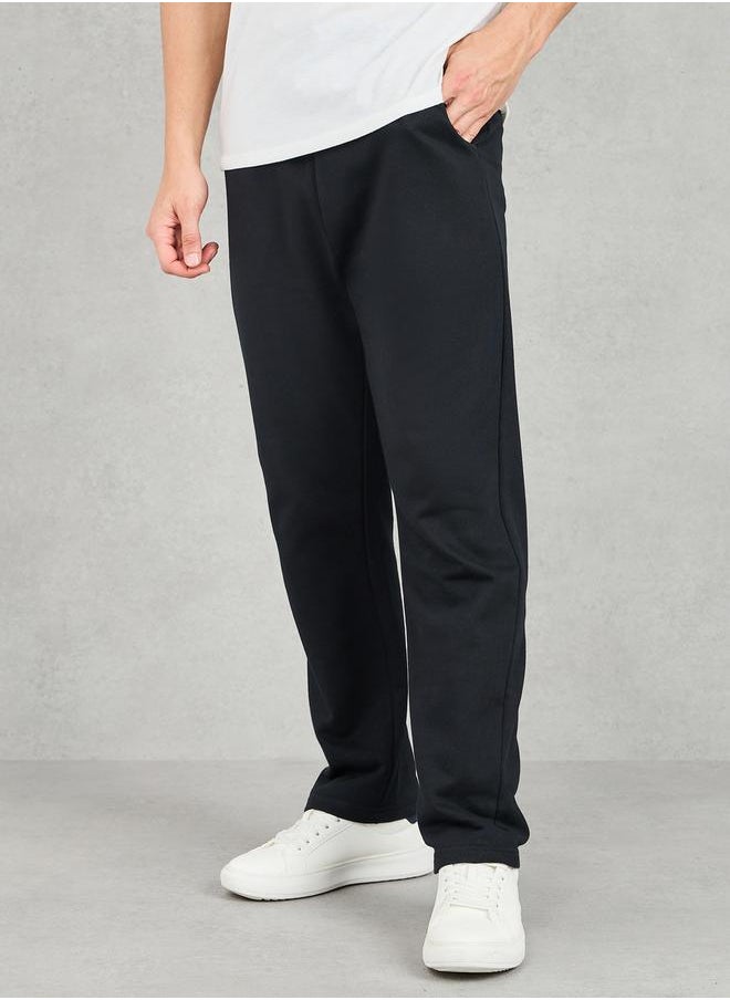 Styli - Solid Straight Fit Jogger with Side Pocket - Image 1