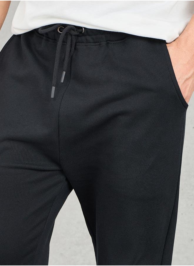 Styli - Solid Straight Fit Jogger with Side Pocket - Image 1