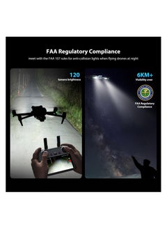 SYOSI Drone Strobe Light, Anti Collision Light, Rechargable Flash Led Lamp Light for FAA Drone Night Flying, Fits For DJI Avata 2, Mini 4 Pro, Mini 4k, Mavic 3, Mini 2 SE and All RC Drones Accessory(1pc)  - Image 3