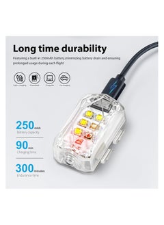 SYOSI Drone Strobe Light, Anti Collision Light, Rechargable Flash Led Lamp Light for FAA Drone Night Flying, Fits For DJI Avata 2, Mini 4 Pro, Mini 4k, Mavic 3, Mini 2 SE and All RC Drones Accessory(1pc)  - Image 4